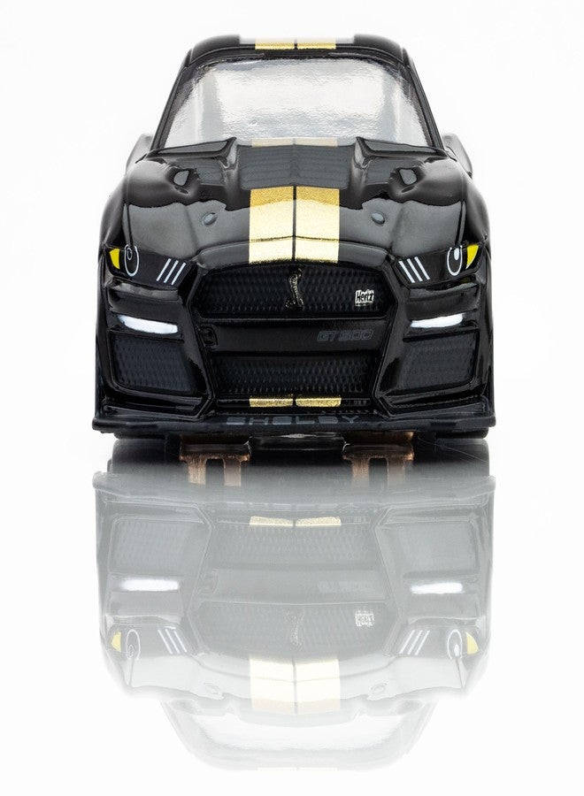 AFX 22082 Mega-G+ 2022 Ford Shelby Mustang GT500H Black/Gold HO Slot Car - Image 2